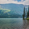 Grinnell Lake and Feather Plume Falls